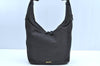 Authentic GUCCI Web Sherry Line Shoulder Bag Canvas Leather 73885 Black K4459
