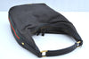 Authentic GUCCI Web Sherry Line Shoulder Bag Canvas Leather 73885 Black K4459