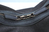 Authentic GUCCI Web Sherry Line Shoulder Bag Canvas Leather 73885 Black K4459