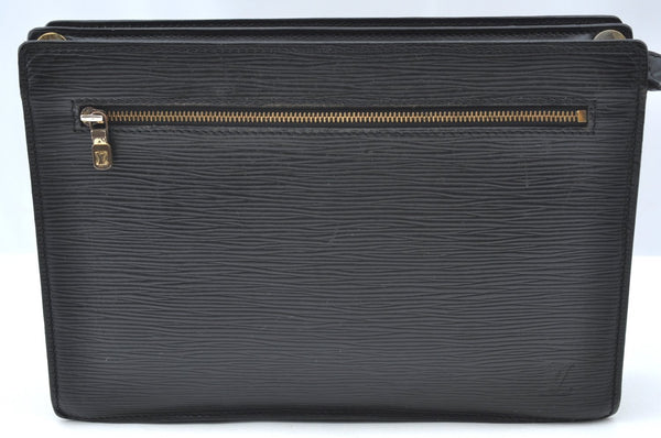 Authentic Louis Vuitton Epi Enghien 2Way Shoulder Clutch Bag M52112 Black K4472