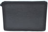 Authentic Louis Vuitton Epi Enghien 2Way Shoulder Clutch Bag M52112 Black K4472