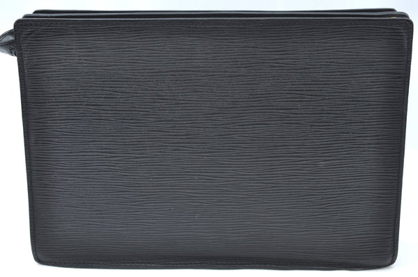 Authentic Louis Vuitton Epi Enghien 2Way Shoulder Clutch Bag M52112 Black K4472