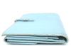 Authentic CHANEL Calf Skin CoCo Button Long Wallet Purse Light Blue K4474