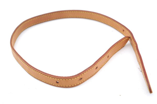 Authentic Louis Vuitton Leather Shoulder Strap For Bucket PM 27.6" Beige K4487