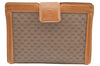 Authentic GUCCI Micro GG PVC Leather 2Way Shoulder Clutch Bag Purse Brown K4493
