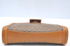 Authentic GUCCI Micro GG PVC Leather 2Way Shoulder Clutch Bag Purse Brown K4493