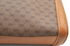 Authentic GUCCI Micro GG PVC Leather 2Way Shoulder Clutch Bag Purse Brown K4493