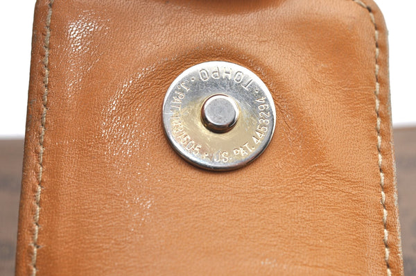 Authentic GUCCI Micro GG PVC Leather 2Way Shoulder Clutch Bag Purse Brown K4493