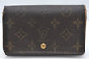 Authentic Louis Vuitton Monogram Porte Monnaie Billets Tresor Wallet Junk K4494