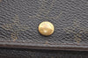 Authentic Louis Vuitton Monogram Porte Monnaie Billets Tresor Wallet Junk K4494