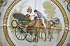 Authentic HERMES Carre 90 Scarf "LA PROMENADE DE LONGCHAMPS" Silk Navy K4501