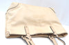 Authentic GUCCI Craft Logo Shoulder Tote Bag Purse Leather 269878 Beige K4507