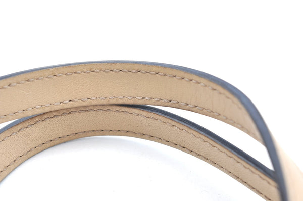 Authentic GUCCI Craft Logo Shoulder Tote Bag Purse Leather 269878 Beige K4507