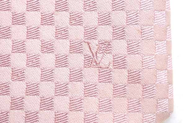 Authentic Louis Vuitton Damier Necktie Tie Silk Pink LV K4508