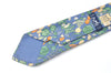 Authentic HERMES Tie Necktie Vegetable Pattern Silk 7460HA Blue K4513