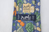 Authentic HERMES Tie Necktie Vegetable Pattern Silk 7460HA Blue K4513