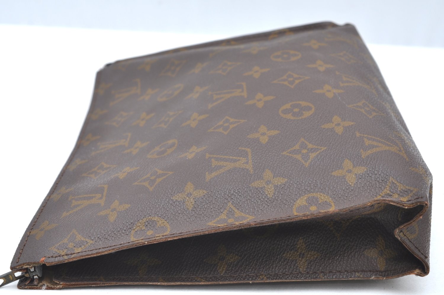Auth Louis Vuitton Monogram Poche Toilette 26 Cosmetics Pouch Old Model LV K4514