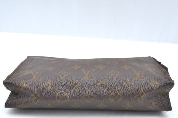 Auth Louis Vuitton Monogram Poche Toilette 26 Cosmetics Pouch Old Model LV K4514