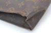 Auth Louis Vuitton Monogram Poche Toilette 26 Cosmetics Pouch Old Model LV K4514