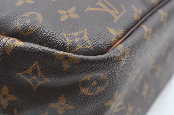 Authentic Louis Vuitton Monogram Deauville Hand Bag M47270 LV Junk K4515