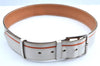 Authentic HERMES Leather Belt Size80cm 29.9-33.9" White K4516