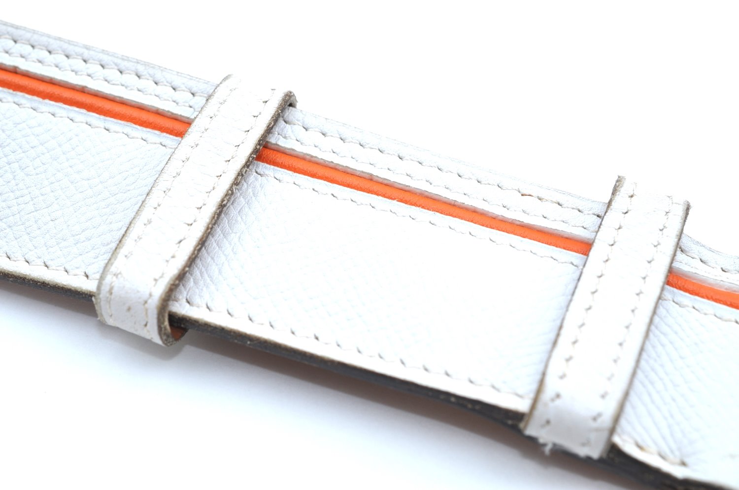 Authentic HERMES Leather Belt Size80cm 29.9-33.9