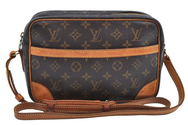 Authentic Louis Vuitton Monogram Trocadero 27 Shoulder Cross Bag M51274 LV K4517