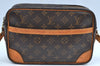 Authentic Louis Vuitton Monogram Trocadero 27 Shoulder Cross Bag M51274 LV K4517