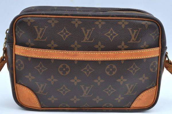 Authentic Louis Vuitton Monogram Trocadero 27 Shoulder Cross Bag M51274 LV K4517