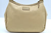 Authentic GUCCI Sherry Line Shoulder Bag Canvas Leather 90762 Beige K4521