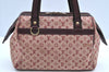 Authentic Louis Vuitton Monogram Mini Josephine PM Hand Bag Pink M92216 LV K4522
