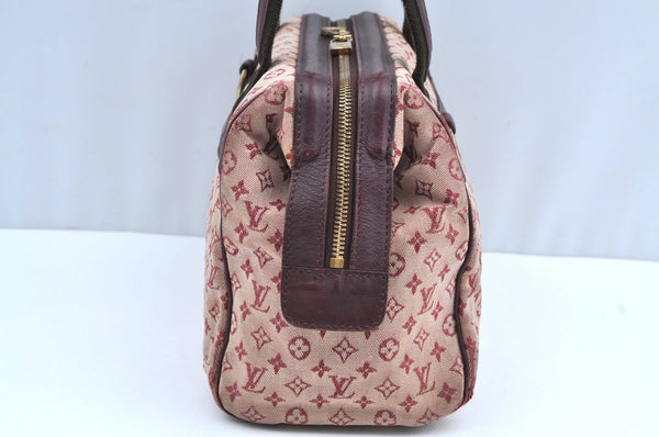 Authentic Louis Vuitton Monogram Mini Josephine PM Hand Bag Pink M92216 LV K4522