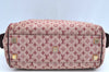 Authentic Louis Vuitton Monogram Mini Josephine PM Hand Bag Pink M92216 LV K4522
