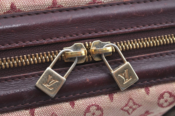 Authentic Louis Vuitton Monogram Mini Josephine PM Hand Bag Pink M92216 LV K4522