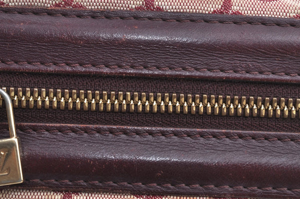 Authentic Louis Vuitton Monogram Mini Josephine PM Hand Bag Pink M92216 LV K4522