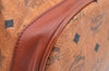 Auth MCM Visetos Leather Vintage Shoulder Drawstring Cross Body Bag Brown K4528