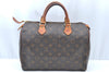 Authentic Louis Vuitton Monogram Speedy 30 Hand Boston Bag M41526 LV K4529