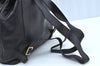 Authentic GUCCI Bamboo Backpack Leather Black K4530