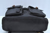 Authentic GUCCI Bamboo Backpack Leather Black K4530