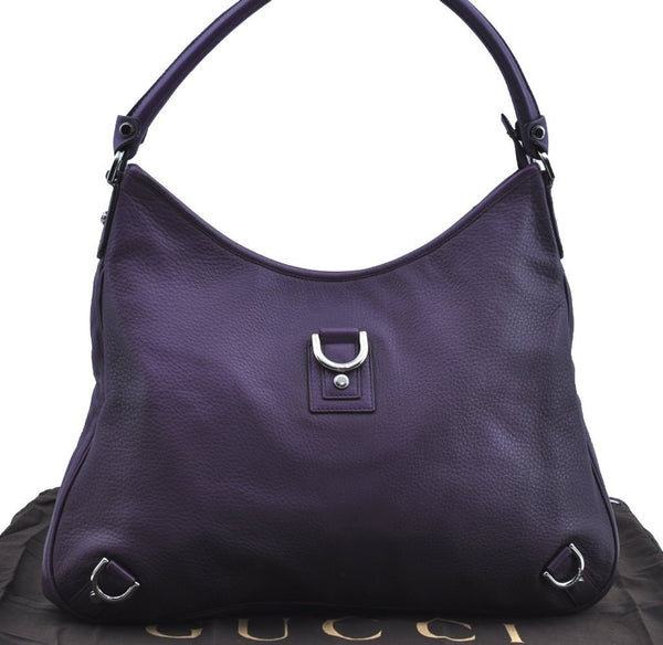 Authentic GUCCI Abbey Shoulder Hand Bag Leather 268636 Purple K4531