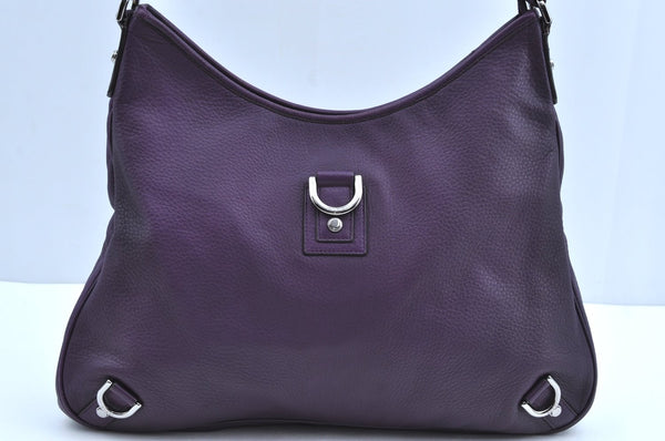 Authentic GUCCI Abbey Shoulder Hand Bag Leather 268636 Purple K4531