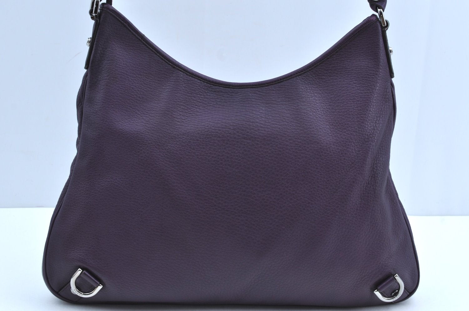 Authentic GUCCI Abbey Shoulder Hand Bag Leather 268636 Purple K4531