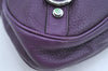 Authentic GUCCI Abbey Shoulder Hand Bag Leather 268636 Purple K4531