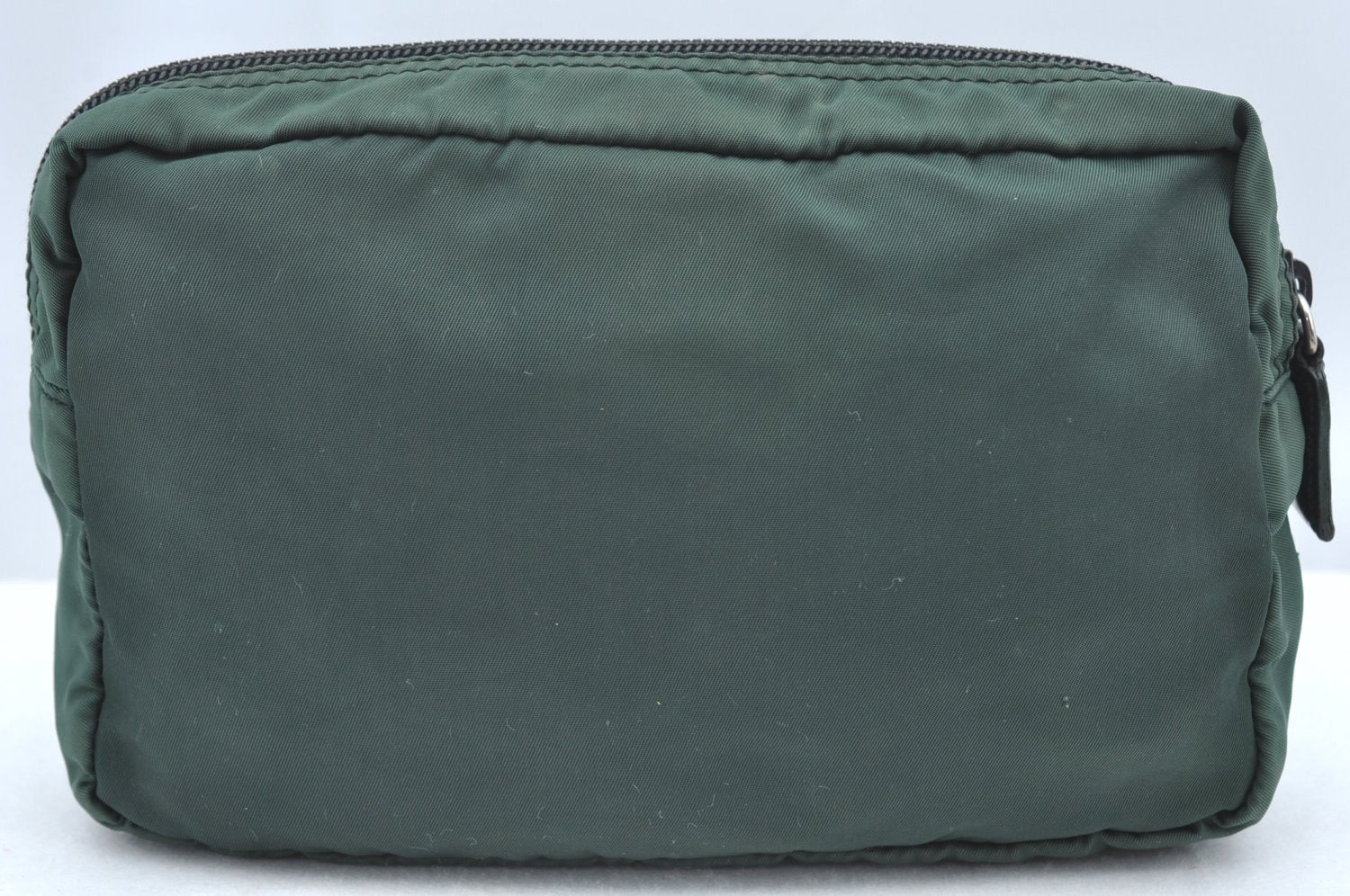 Authentic PRADA Nylon Tessuto Pouch Purse Green K4534