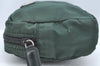 Authentic PRADA Nylon Tessuto Pouch Purse Green K4534