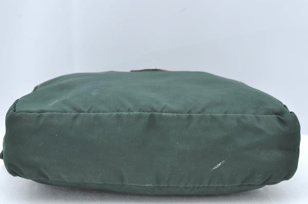 Authentic PRADA Nylon Tessuto Pouch Purse Green K4534