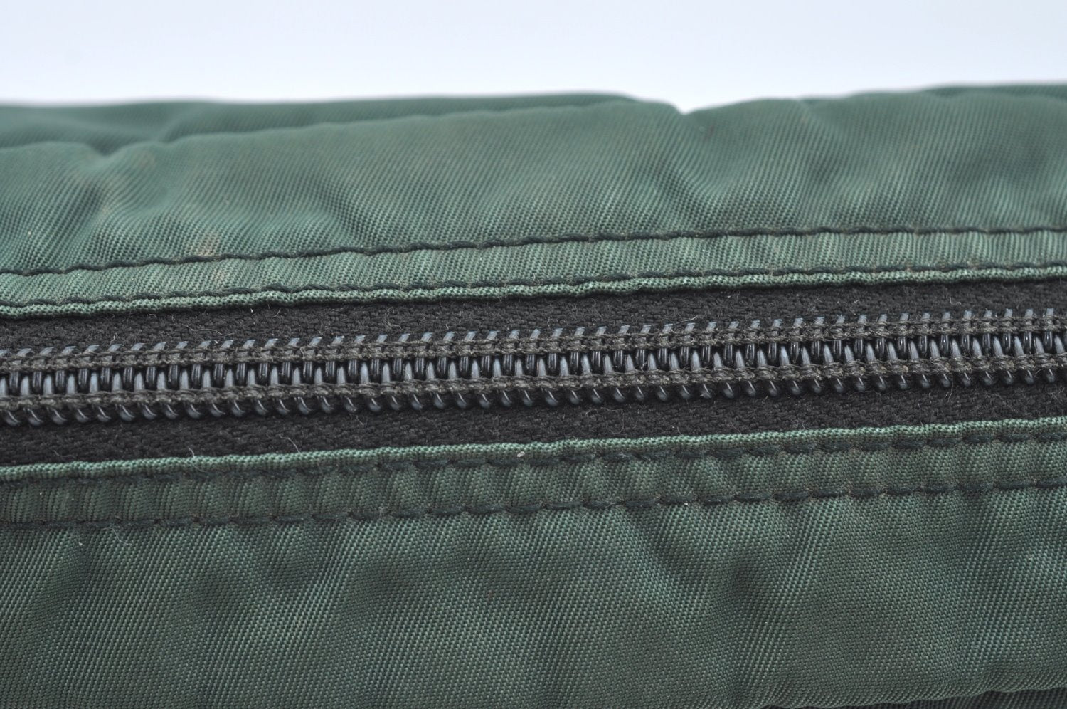 Authentic PRADA Nylon Tessuto Pouch Purse Green K4534