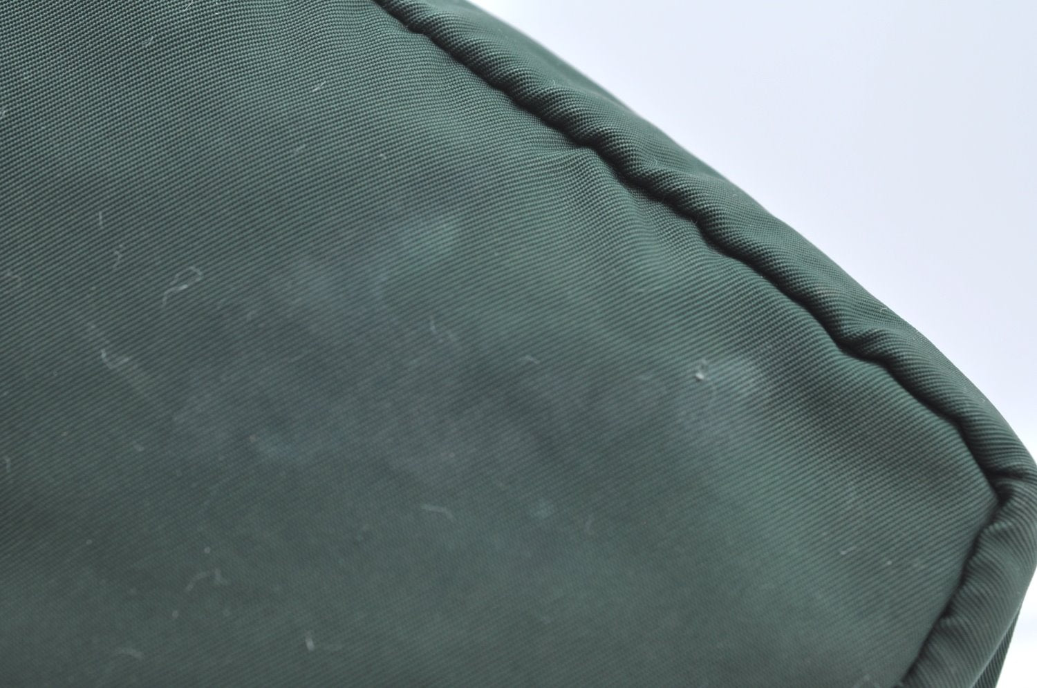 Authentic PRADA Nylon Tessuto Pouch Purse Green K4534