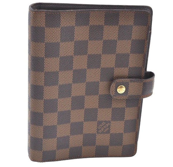 Authentic Louis Vuitton Damier Agenda MM Notebook Cover R20701 LV K4535