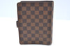 Authentic Louis Vuitton Damier Agenda MM Notebook Cover R20701 LV K4535